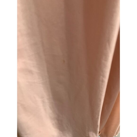 VTG 70s Peach Nylon Nightgown John Kloss For Cira S Cottagecore Peasant Prairie - Picture 8 of 9